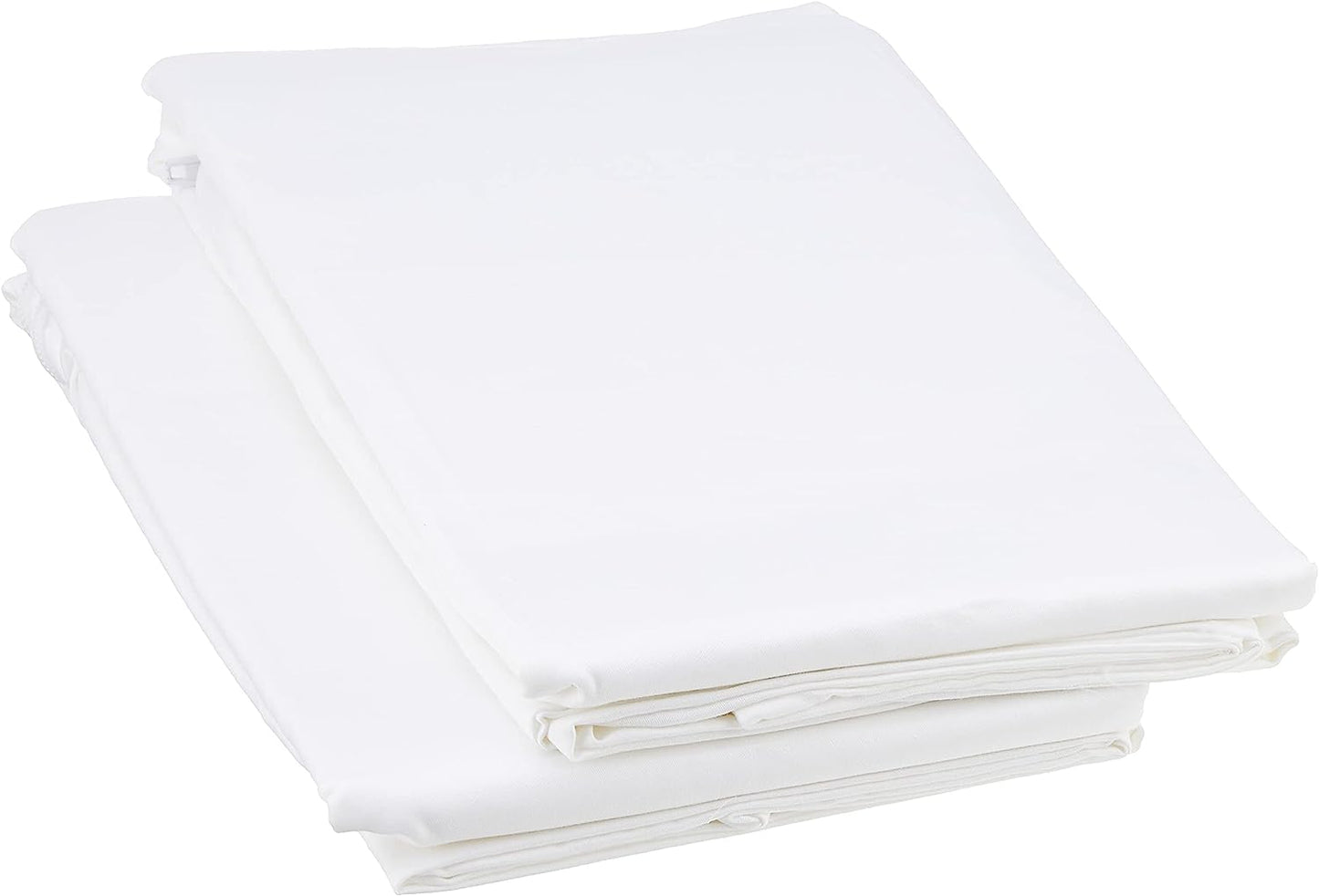 COMO DESIGN 4 PAIRS White Zippered Pillow Cases Standard Size, Allergy-Free and Breathable Pillow Protectors, 100% Cotton