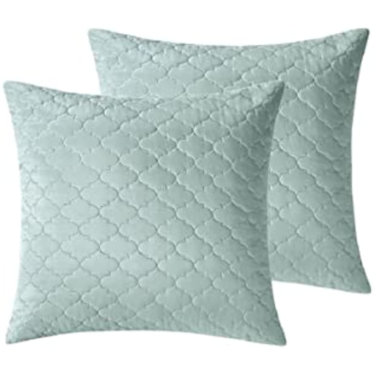 COMO DESIGN Comforter Set King 5 Pieces Mint Green Luxury Jacquard with Microfiber Pintuck with Embossing