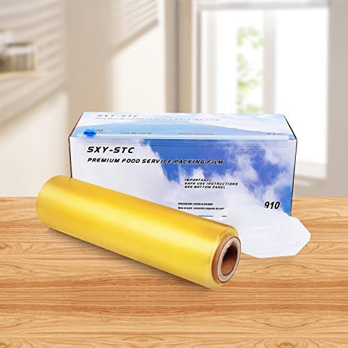 Plastic Food Wrap With Slide Cutter 12"wide 2000 Feet Long Home and Commercial Use Food Service