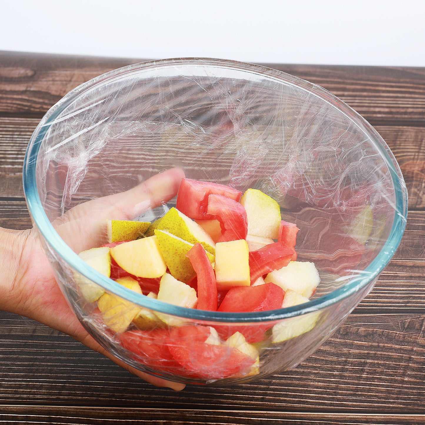18" WIDE X 3000 FEET LONG PVC CLING WRAP, PLASTIC FOOD WRAP FOR FOODSERVICE & HOME KITCHEN PACK OF 2