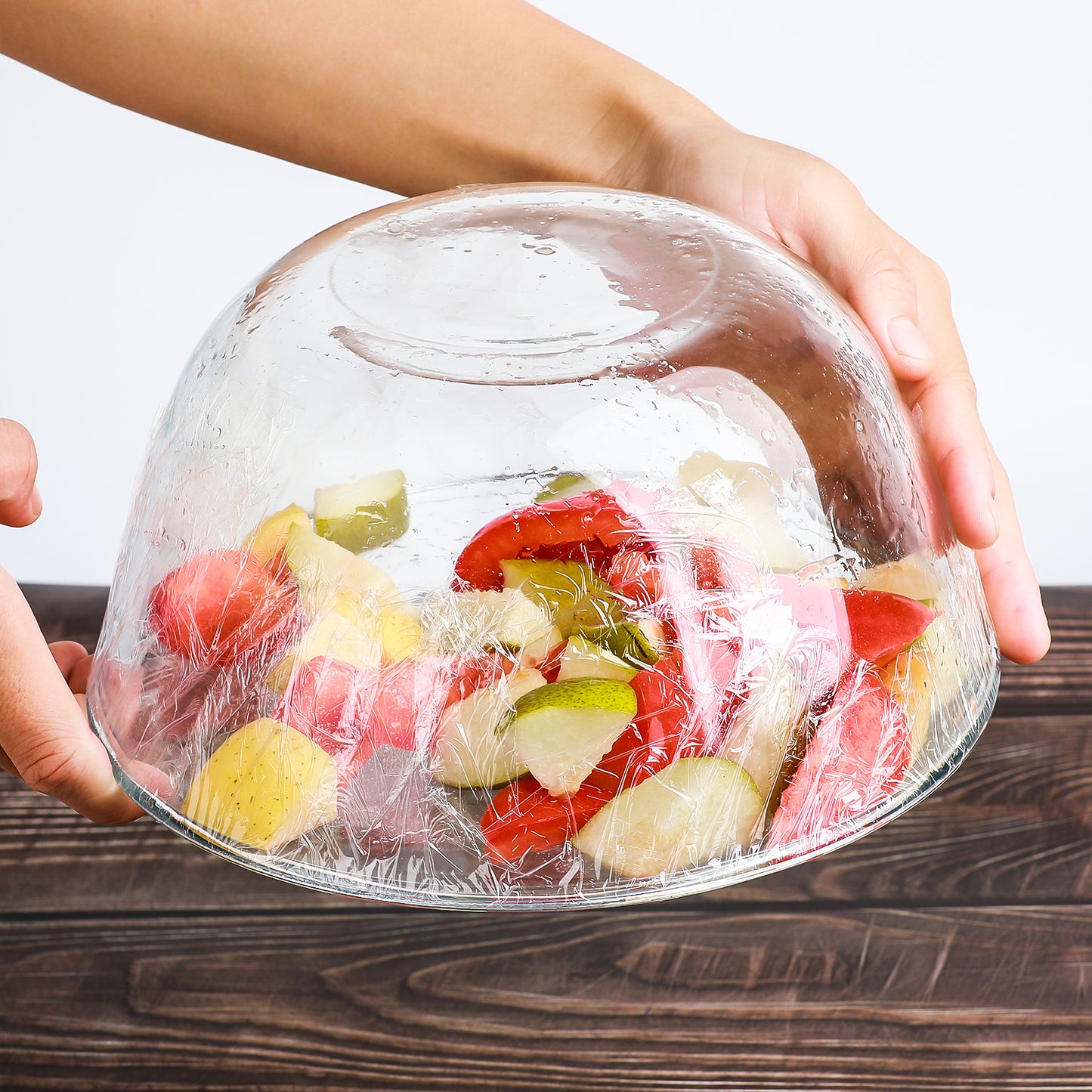18" WIDE X 3000 FEET LONG PVC CLING WRAP, PLASTIC FOOD WRAP FOR FOODSERVICE & HOME KITCHEN PACK OF 2