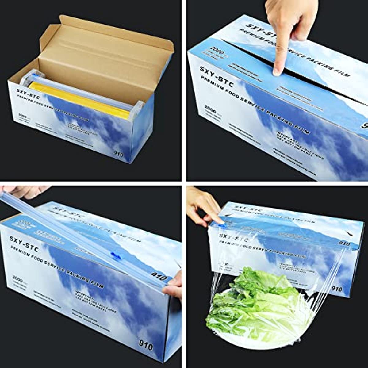 PLASTIC FOOD WRAP (12 INCH x2000 Feet pack of 2)