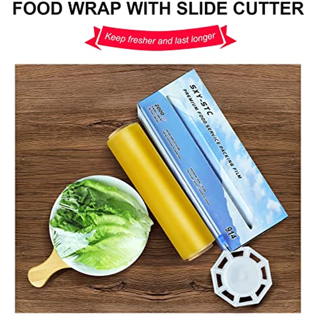 PLASTIC FOOD WRAP (18 INCH x2000 Feet pack of 2)