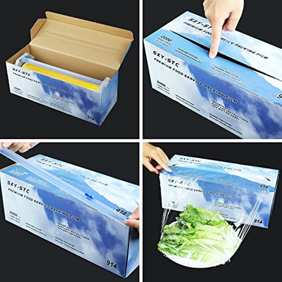 PLASTIC FOOD WRAP (18 INCH x2000 Feet pack of 2)